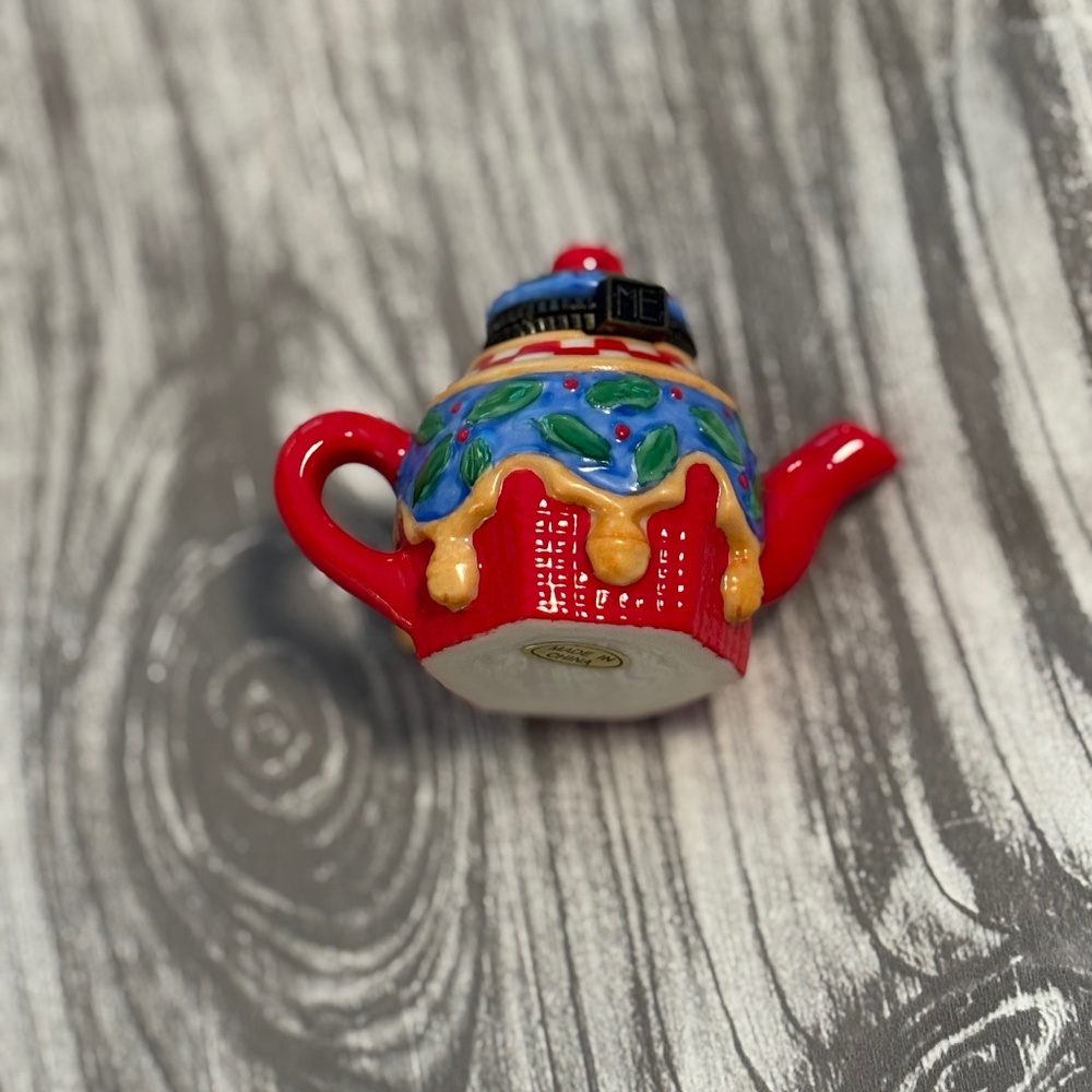 Set of Four Mary Englebreit Teapot Trinket Boxes - Picture 5 of 9